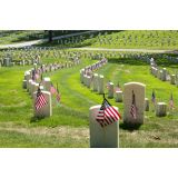 US Grave Flags with Insert