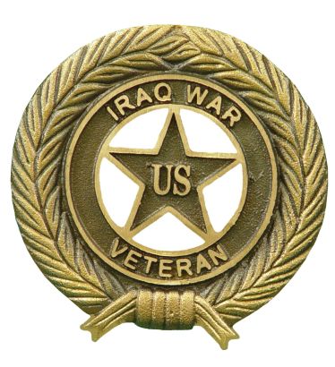 Iraq War Bronze Grave Marker