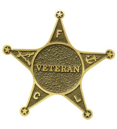 Veteran Bronze Grave Marker