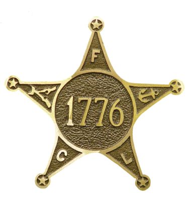 War of 1776 Bronze Grave Marker