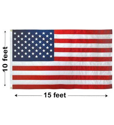 10'x15' U.S. Nylon Outdoor Flags