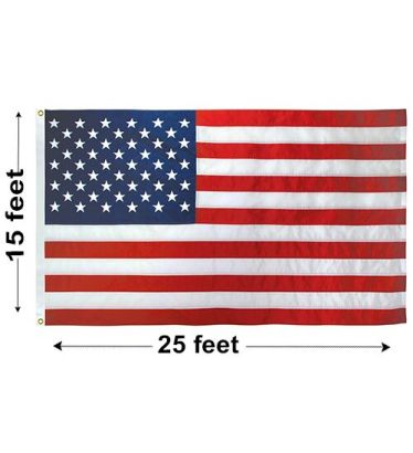 15'x25' U.S. Nylon Outdoor Flags