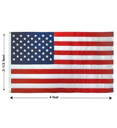 2-1/2'x4' U.S. Nylon Outdoor Flags