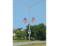 2-1/2'x4' U.S. Flag Heavy-Duty Street Pole Mounting Kit