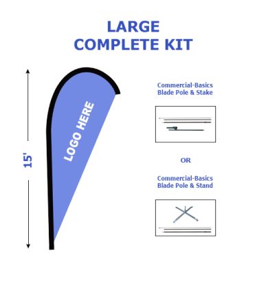 KIT - Large Commercial-Basics Blade Custom Banner