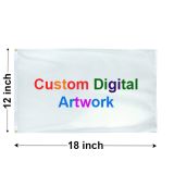 12"x18" Commercial-Basics Custom Digital Flags