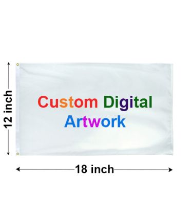 12"x18" Commercial-Basics Custom Digital Flags