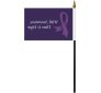 Custom 4"x6" Double Face Polyester Stick Flags