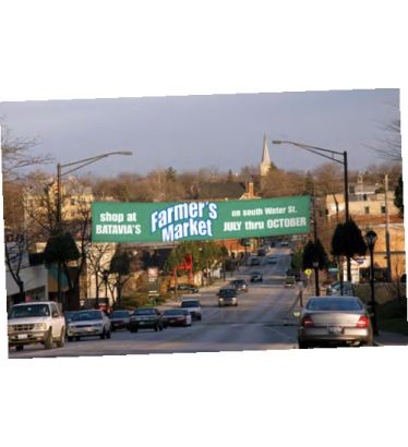 Custom 3'x16' Single Sided Vinyl Over the Road Banners