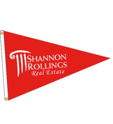 Custom 12"x18" Double Face Pennants