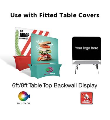 Full Back Wall Fitted Banner & Frame Table Kit