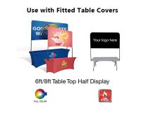 Half Wall Fitted Banner & Frame Table Kit