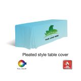 All-Sided Classic Custom Pleated Table Cover - Flame Retardant