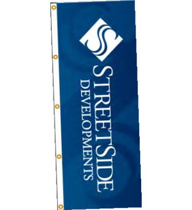 10'x3' Custom Vertical Flag- Grommets