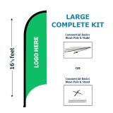 KIT - Large Commercial-Basics Wave Custom Banner