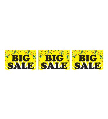 30' Big Sale Mini Message Pennants