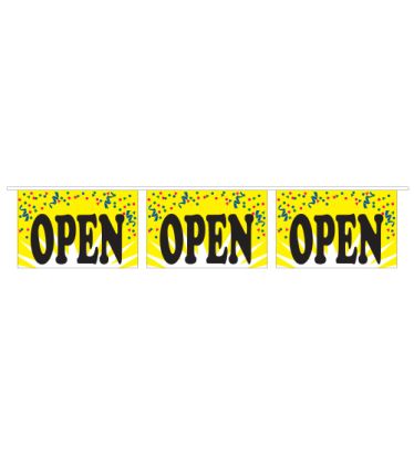 60' Open Mini Message Pennants