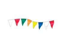 105' Multi-Colored 12"x18" Economy Pennants