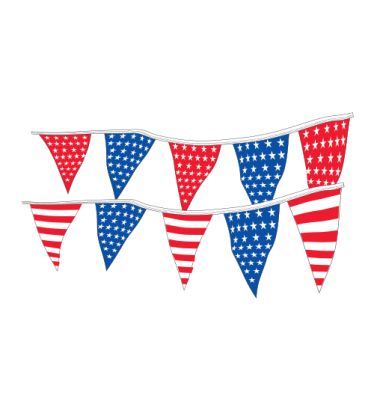 30' Americana Pennants- 4-mil