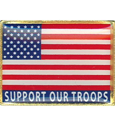 Support Our Troops - US Lapel Pin