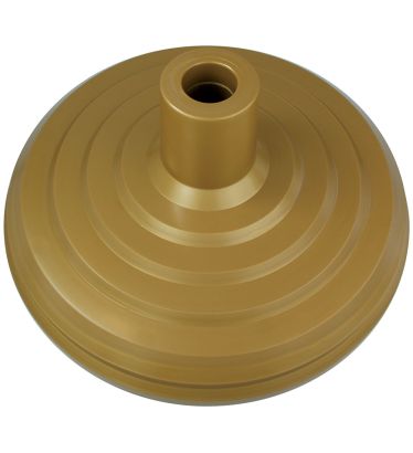 10 lb. Gold Matte Finish Plastic Floor Stand - Most Pole Sizes