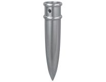 Silver Metal Pointed Bottom Ferrule