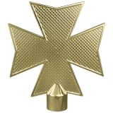 6-3/4" Gold Metal Maltese Cross for Aluminum Poles - Indoor/Parade