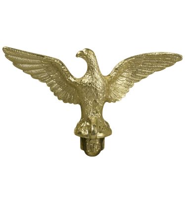 Gold Metal Slip-Fit Eagle for 3/4" Aluminum Pole - Indoor/Parade