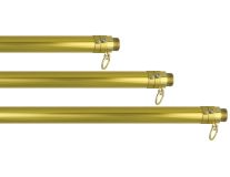 6'-10' Gold Adjustable 1-1/8" Diameter Pole - Indoor/Parade