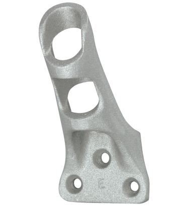 45° Silver Aluminum Bracket - Fits 1" Pole