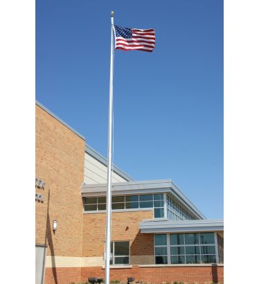 20' Light Commercial External Halyard Flagpole