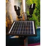 Dual-Head Polepal Commerical Solar Light with Remote