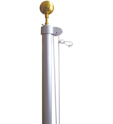 20' Homesteader Anodized Aluminum Flagpole Set