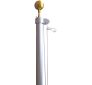 20' Homesteader Anodized Aluminum Flagpole Set