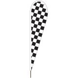 10'x30" B&W Checkered Blade Flag