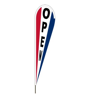 10'x30" RWB Open Blade Flag