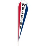 10'x30" RWB Welcome Blade Flag