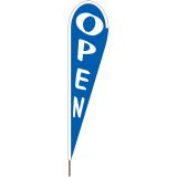 10'x30" Royal Blue Open Blade Flag