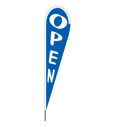 10'x30" Royal Blue Open Blade Flag