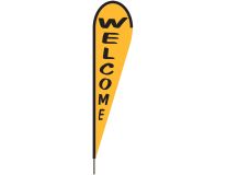 10'x30" Spanish Yellow Welcome Blade Flag