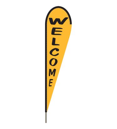 10'x30" Spanish Yellow Welcome Blade Flag