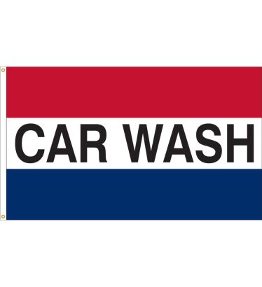 3'x5' Car Wash Message Outdoor Nylon Flag