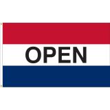 3'x5' Open Message Outdoor Nylon Flag - Red, White, & Blue