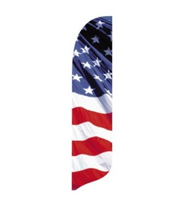 2'x11' Flying Stars & Stripes Wave Banner