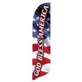 2'x11' God Bless America Wave Banner