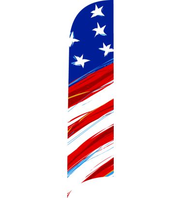 Patriotic Stars & Stripes Wave-Pro Banner