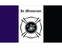 3'x5' Fireman Mourning Outdoor Nylon Flag