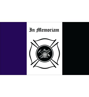 3'x5' Fireman Mourning Outdoor Nylon Flag