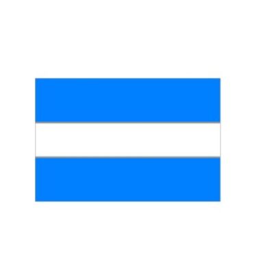 3'x5' Budget-Friendly Thin White Line Outdoor Flag - Blue Background