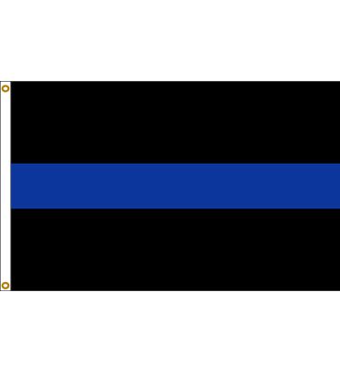 2'x3' Thin Blue Line Outdoor Nylon Flag